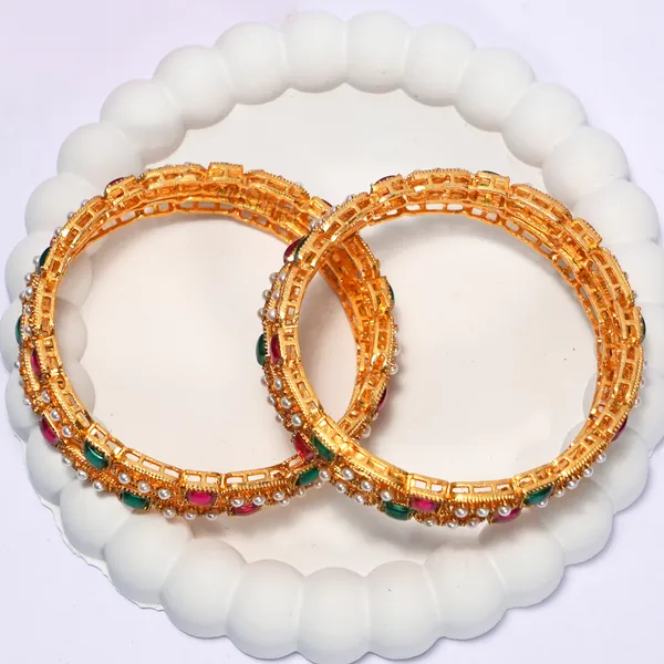 Luxury_Gold_Plated_Pure_Brass_Bangles_for_Women_|_Bangles_Set_|_2403_-_1764_|_Latest_Stylish_Traditional_Kada_Bangles_|_Just_Like_Real_Gold_Jewellery_|_Fashion_|_SET_OF_4