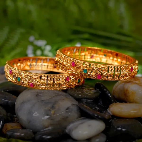 Luxury_Gold_Plated_Pure_Brass_Bangles_for_Women_|_Bangles_Set_|_2198_-_2058_|_Latest_Stylish_Traditional_Kada_Bangles_|_Just_Like_Real_Gold_Jewellery_|_Fashion_|_SET_OF_2