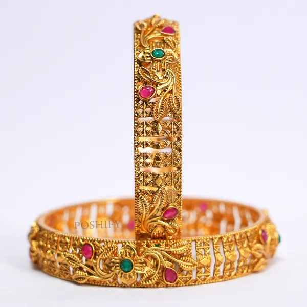 Luxury_Gold_Plated_Pure_Brass_Bangles_for_Women_|_Bangles_Set_|_2198_-_2058_|_Latest_Stylish_Traditional_Kada_Bangles_|_Just_Like_Real_Gold_Jewellery_|_Fashion_|_SET_OF_2