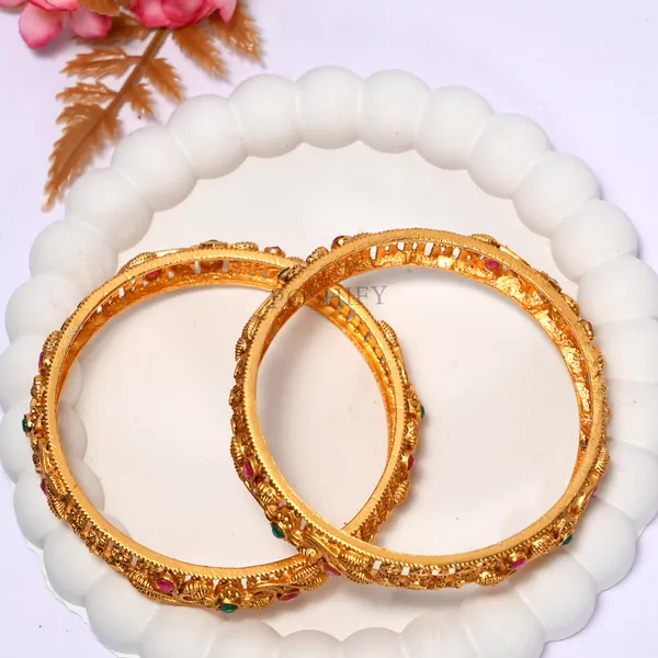 Luxury_Gold_Plated_Pure_Brass_Bangles_for_Women_|_Bangles_Set_|_2198_-_2058_|_Latest_Stylish_Traditional_Kada_Bangles_|_Just_Like_Real_Gold_Jewellery_|_Fashion_|_SET_OF_2