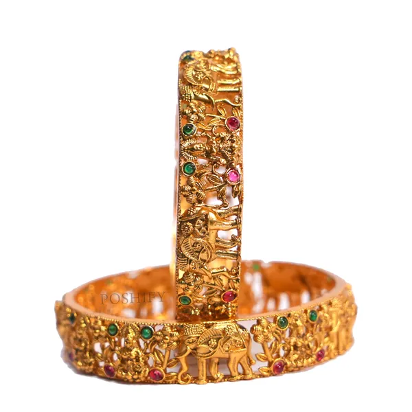 Luxury_Gold_Plated_Goddess_Laxmi_Design_Pure_Brass_Bangles_for_Women_|_Bangles_Set_|_1489_-_1505_|_Latest_Stylish_Traditional_Kada_Bangles_|_Just_Like_Real_Gold_Jewellery_|_Fashion_|_SET_OF_2