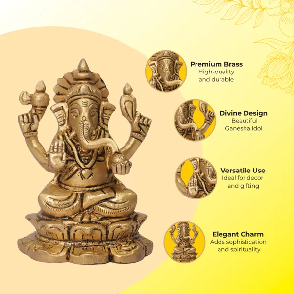 Golden_Brass_Ganesha_Idol_|_For_Spiritual_Growth