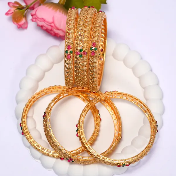 Luxury_Gold_Plated_Pure_Brass_Bangles_for_Women_|_Bangles_Set_|_2375_-_1652_|_Latest_Stylish_Traditional_Kada_Bangles_|_Just_Like_Real_Gold_Jewellery_|_Fashion_|_SET_OF_6