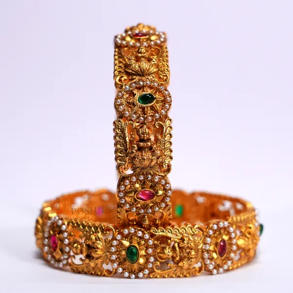 Luxury_Gold_Plated_Goddess_Laxmi_Design_Pure_Brass_Bangles_for_Women_|_Bangles_Set_|_1489_-_1505_|_Latest_Stylish_Traditional_Kada_Bangles_|_Just_Like_Real_Gold_Jewellery_|_Fashion_|_SET_OF_2