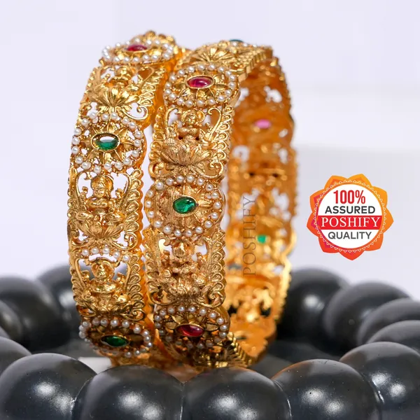 Luxury_Gold_Plated_Goddess_Laxmi_Design_Pure_Brass_Bangles_for_Women_|_Bangles_Set_|_1489_-_1505_|_Latest_Stylish_Traditional_Kada_Bangles_|_Just_Like_Real_Gold_Jewellery_|_Fashion_|_SET_OF_2
