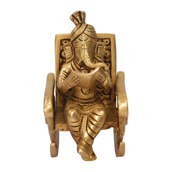Golden_Brass_Premium_Ganesha_Rocking_Chair_Count_Of_1