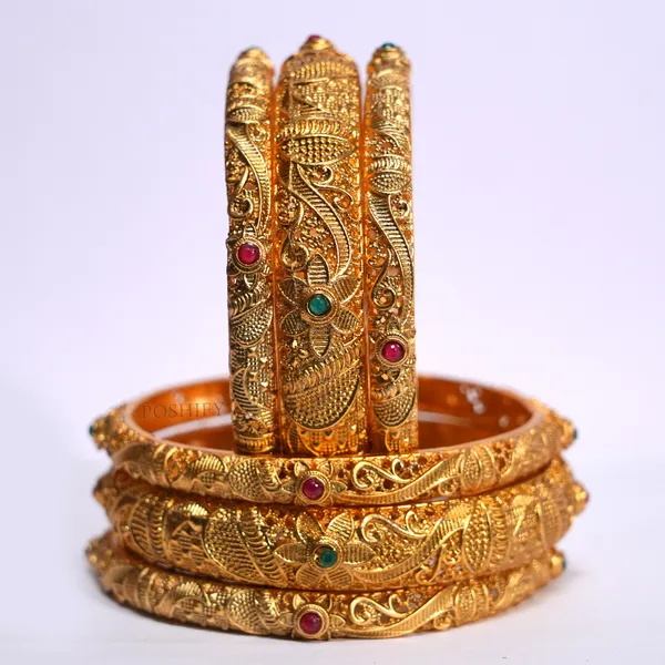 Luxury_Gold_Plated_Pure_Brass_Bangles_for_Women_|_Bangles_Set_|_2247_-_1659_|_Latest_Stylish_Traditional_Kada_Bangles_|_Just_Like_Real_Gold_Jewellery_|_Fashion_|_SET_OF_6