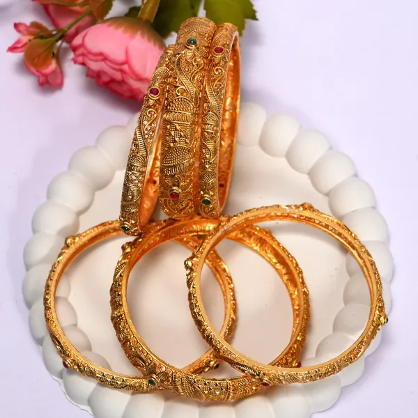 Luxury_Gold_Plated_Pure_Brass_Bangles_for_Women_|_Bangles_Set_|_2247_-_1659_|_Latest_Stylish_Traditional_Kada_Bangles_|_Just_Like_Real_Gold_Jewellery_|_Fashion_|_SET_OF_6