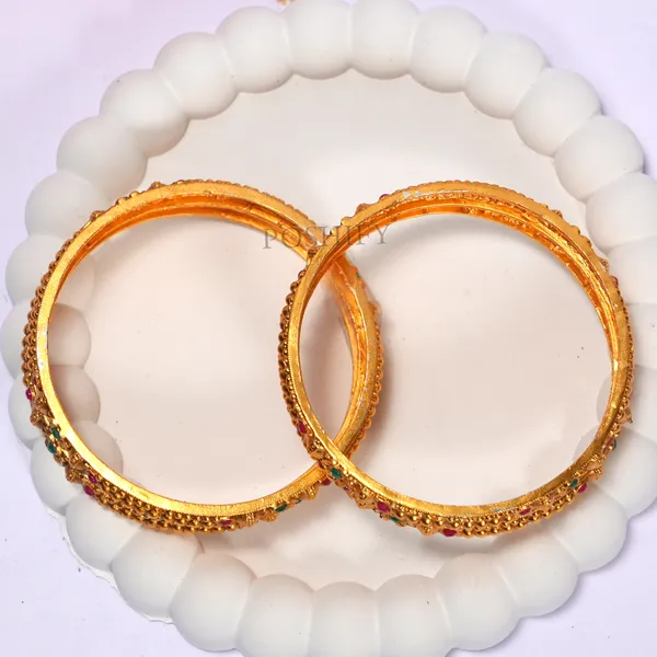 Luxury_Gold_Plated_Pure_Brass_Bangles_for_Women_|_Bangles_Set_|_2239_-_1883_|_Latest_Stylish_Traditional_Kada_Bangles_|_Just_Like_Real_Gold_Jewellery_|_Fashion_|_SET_OF_4
