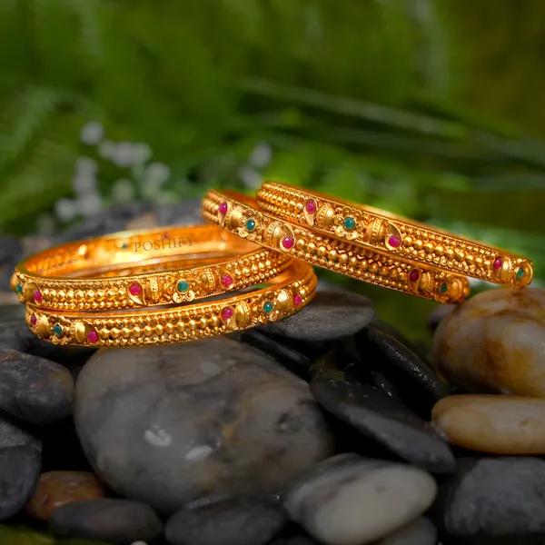 Luxury_Gold_Plated_Pure_Brass_Bangles_for_Women_|_Bangles_Set_|_2239_-_1883_|_Latest_Stylish_Traditional_Kada_Bangles_|_Just_Like_Real_Gold_Jewellery_|_Fashion_|_SET_OF_4