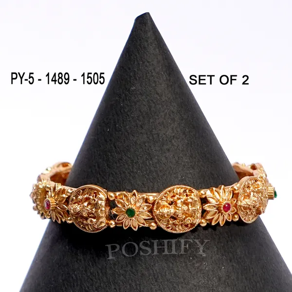 Luxury_Gold_Plated_Goddess_Laxmi_Design_Pure_Brass_Bangles_for_Women_|_Bangles_Set_|_1489_-_1505_|_Latest_Stylish_Traditional_Kada_Bangles_|_Just_Like_Real_Gold_Jewellery_|_Fashion_|_SET_OF_2