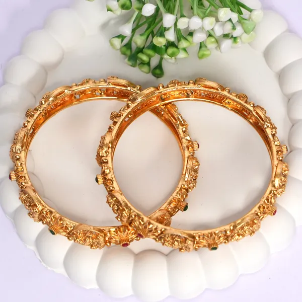 Luxury_Gold_Plated_Goddess_Laxmi_Design_Pure_Brass_Bangles_for_Women_|_Bangles_Set_|_1489_-_1505_|_Latest_Stylish_Traditional_Kada_Bangles_|_Just_Like_Real_Gold_Jewellery_|_Fashion_|_SET_OF_2