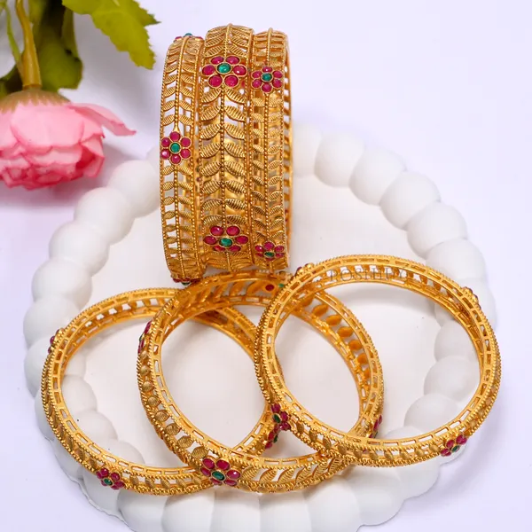 Luxury_Gold_Plated_Pure_Brass_Bangles_for_Women_|_Bangles_Set_|_2228_-_1666_|_Latest_Stylish_Traditional_Kada_Bangles_|_Just_Like_Real_Gold_Jewellery_|_Fashion_|_SET_OF_6