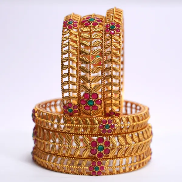 Luxury_Gold_Plated_Pure_Brass_Bangles_for_Women_|_Bangles_Set_|_2228_-_1666_|_Latest_Stylish_Traditional_Kada_Bangles_|_Just_Like_Real_Gold_Jewellery_|_Fashion_|_SET_OF_6