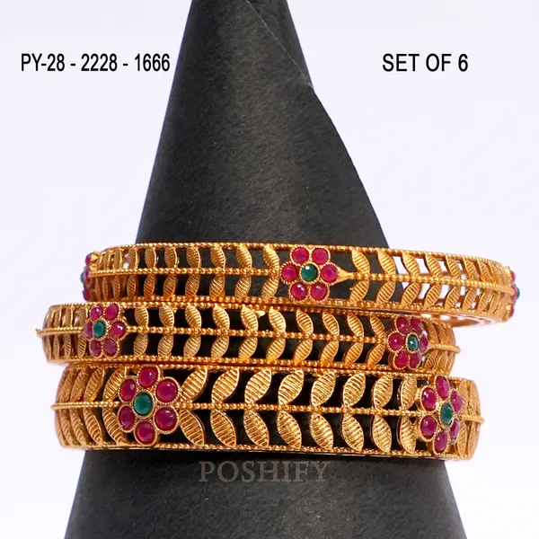 Luxury_Gold_Plated_Pure_Brass_Bangles_for_Women_|_Bangles_Set_|_2228_-_1666_|_Latest_Stylish_Traditional_Kada_Bangles_|_Just_Like_Real_Gold_Jewellery_|_Fashion_|_SET_OF_6
