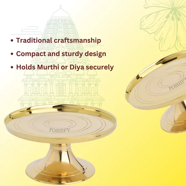 Gold_Brass_Mukali_Special_Elegant_Diya/Murti_Stool_Poojaroom_And_Luxury_Handcrafted_Stool