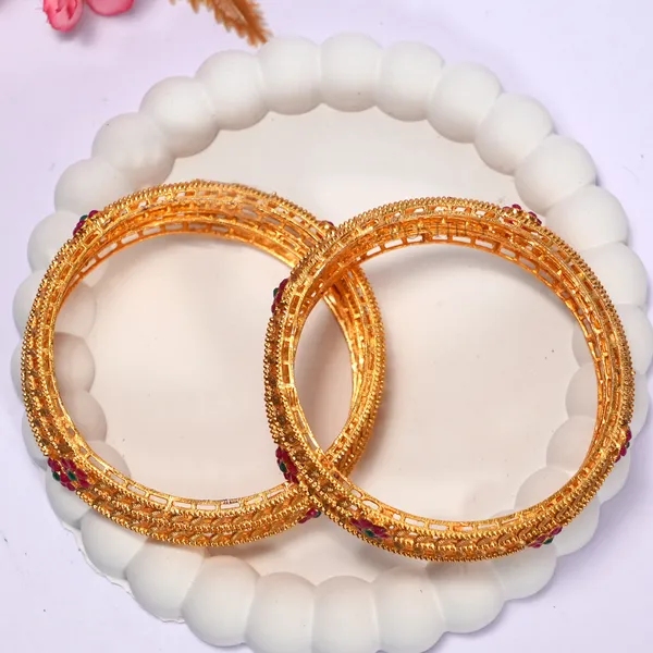 Luxury_Gold_Plated_Pure_Brass_Bangles_for_Women_|_Bangles_Set_|_2224_-_1862_|_Latest_Stylish_Traditional_Kada_Bangles_|_Just_Like_Real_Gold_Jewellery_|_Fashion_|_SET_OF_4