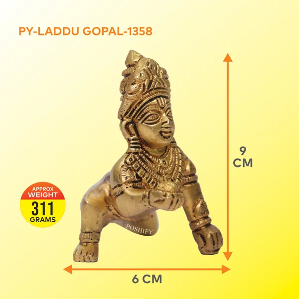 Golden_Brass_Laddu_Krishna_Idol_Statue