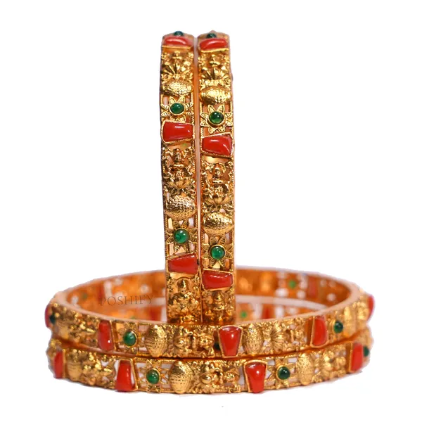 Luxury_Gold_Plated_Goddess_Laxmi_Design_Pure_Brass_Bangles_for_Women_|_Bangles_Set_|_1489_-_1505_|_Latest_Stylish_Traditional_Kada_Bangles_|_Just_Like_Real_Gold_Jewellery_|_Fashion_|_SET_OF_2