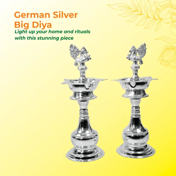 German_Silver_Elegant_&_Premium_Big_Diya_Pack_Of_2