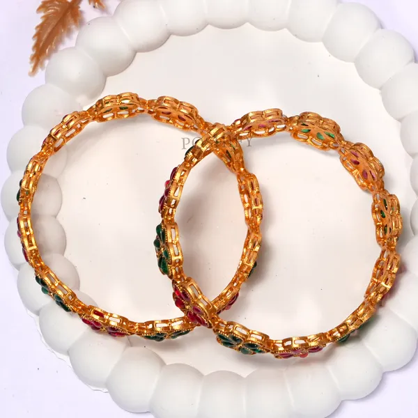 Luxury_Gold_Plated_Pure_Brass_Bangles_for_Women_|_Bangles_Set_|_2352_-_2065_|_Latest_Stylish_Traditional_Kada_Bangles_|_Just_Like_Real_Gold_Jewellery_|_Fashion_|_SET_OF_2