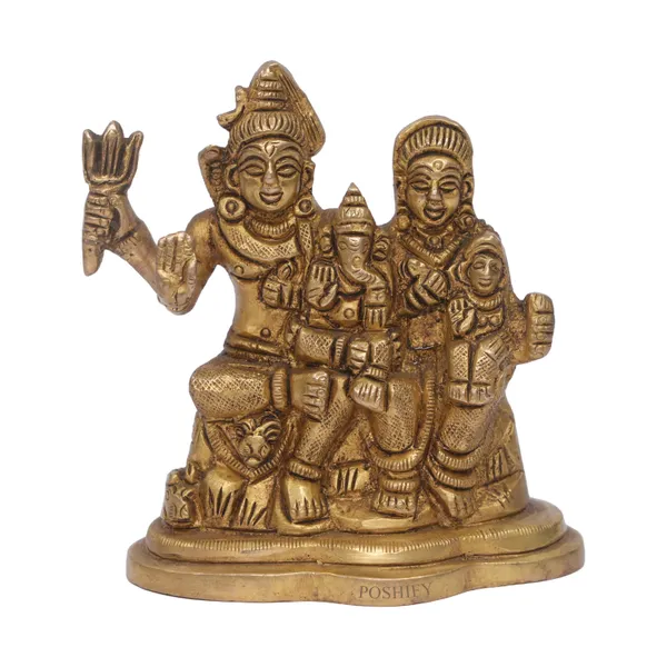 Golden_Brass_Elegant_&_Premium_Shiv_Parivar_Count_Of_1