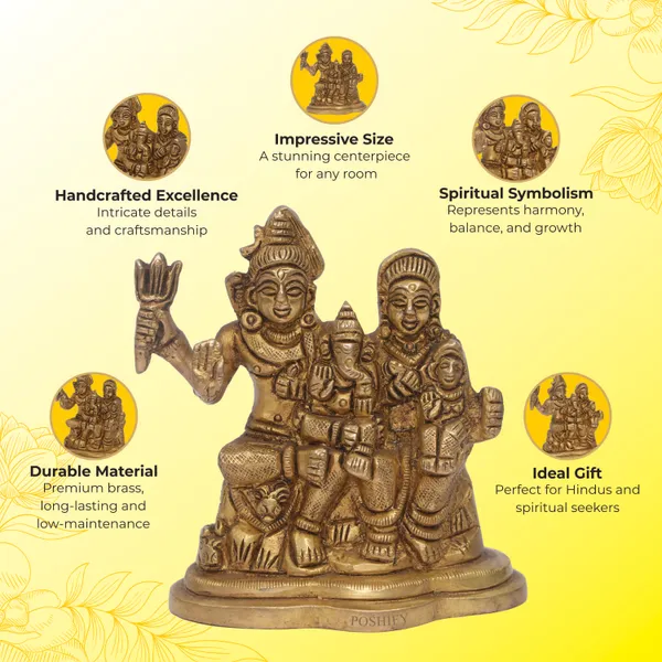 Golden_Brass_Elegant_&_Premium_Shiv_Parivar_Count_Of_1