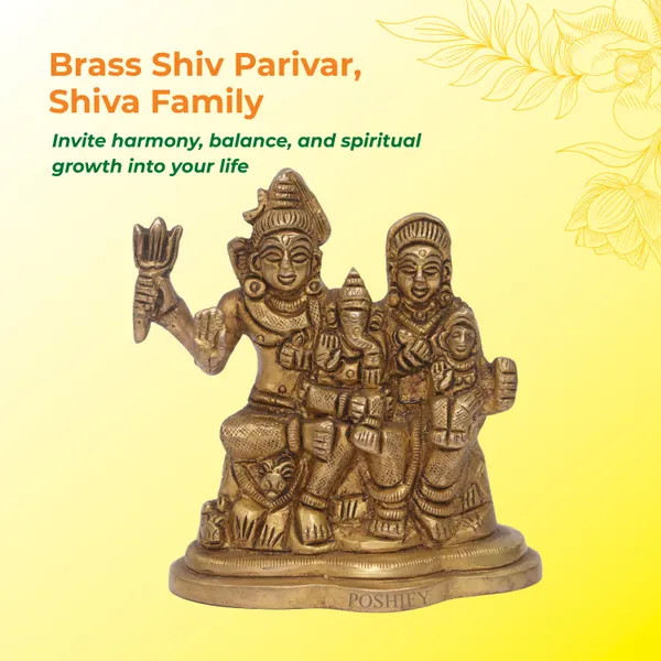 Golden_Brass_Elegant_&_Premium_Shiv_Parivar_Count_Of_1