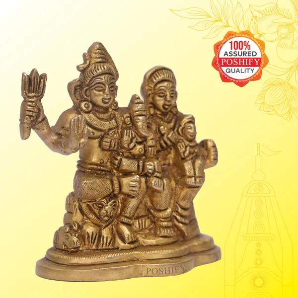 Golden_Brass_Elegant_&_Premium_Shiv_Parivar_Count_Of_1