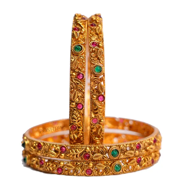 Luxury_Gold_Plated_Pure_Brass_Bangles_for_Women_|_Bangles_Set_|_2278_-_1855_|_Latest_Stylish_Traditional_Kada_Bangles_|_Just_Like_Real_Gold_Jewellery_|_Fashion_|_SET_OF_4