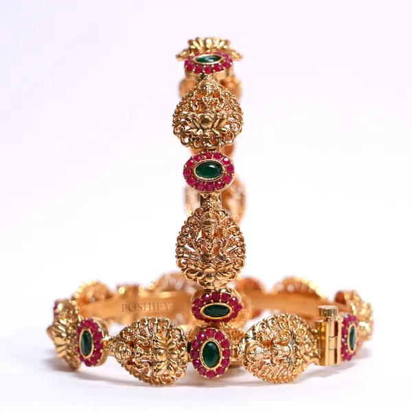 Luxury_Gold_Plated_Goddess_Laxmi_Design_Pure_Brass_Bangles_for_Women_|_Bangles_Set_|_1489_-_1505_|_Latest_Stylish_Traditional_Kada_Bangles_|_Just_Like_Real_Gold_Jewellery_|_Fashion_|_SET_OF_2