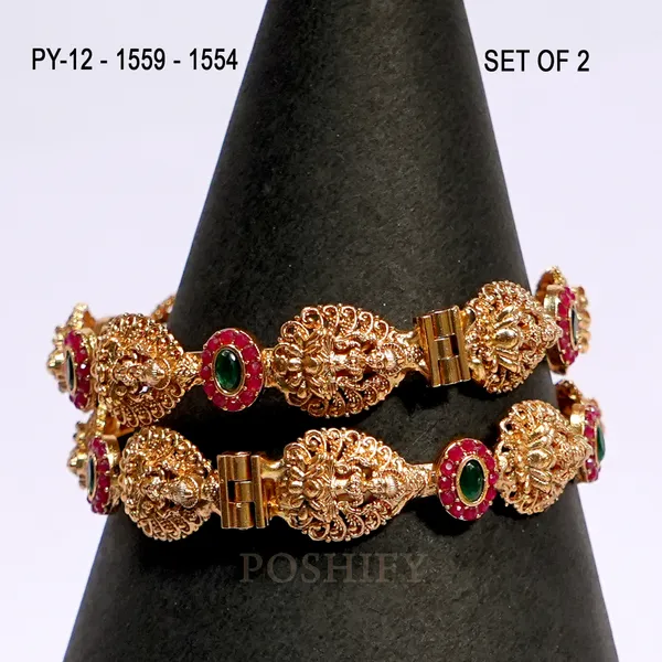 Luxury_Gold_Plated_Goddess_Laxmi_Design_Pure_Brass_Bangles_for_Women_|_Bangles_Set_|_1489_-_1505_|_Latest_Stylish_Traditional_Kada_Bangles_|_Just_Like_Real_Gold_Jewellery_|_Fashion_|_SET_OF_2
