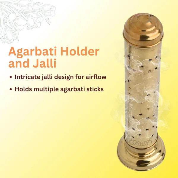 Gold_Brass_Agardan_Pipe_Holder_Elegant_Stand_Agarbati