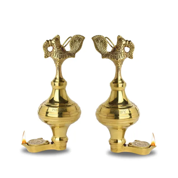 Gold_Brass_Amar_Latkan_Deep_Traditional_Hanging_Diya_(Without_Chain)_Pack_Of_2