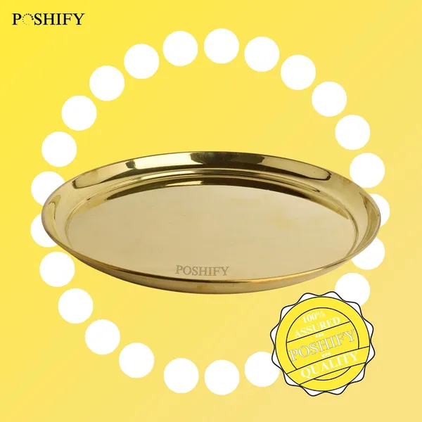 Gold_Brass_Handcrafted_Serving_Plate