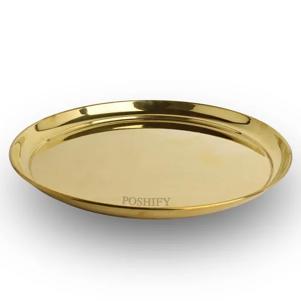 Gold_Brass_Handcrafted_Serving_Plate