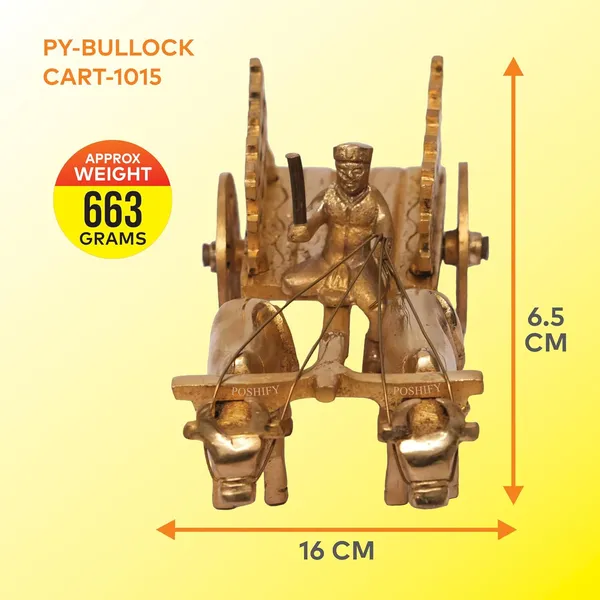 Golden_Brass_Bullock_Cart_Showpiece