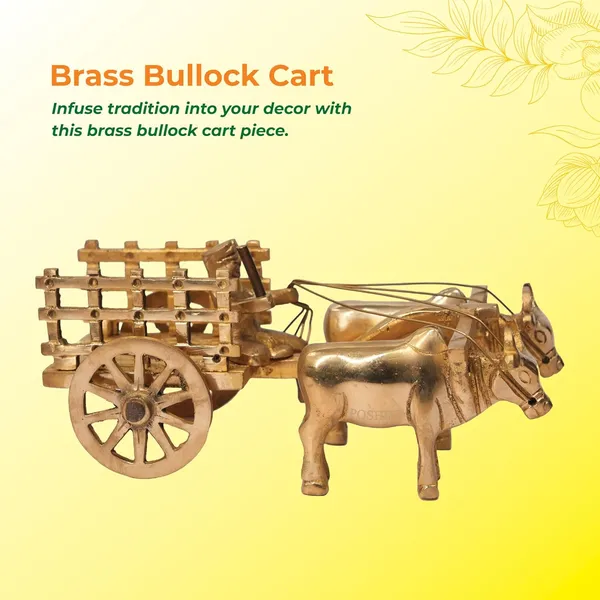 Golden_Brass_Bullock_Cart_Showpiece