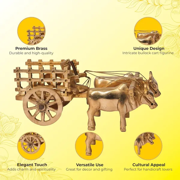Golden_Brass_Bullock_Cart_Showpiece