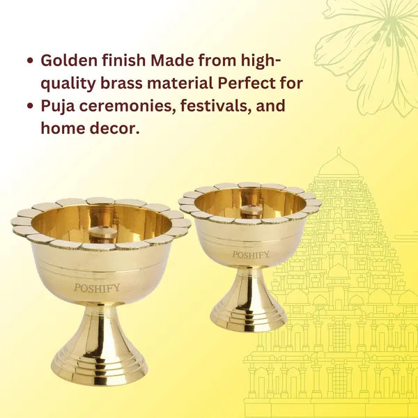Pack_Of_2_Gold_Brass_Elegant_Chandra_Mukhi_Diya_Holder