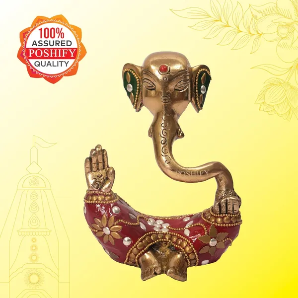 Golden_Brass_Premium_Ganesha_With_Stone_Work_Count_Of_1