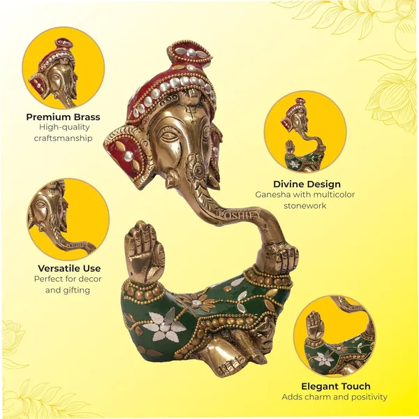 Golden_Brass_Premium_Ganesha_With_Stone_Work_Count_Of_1