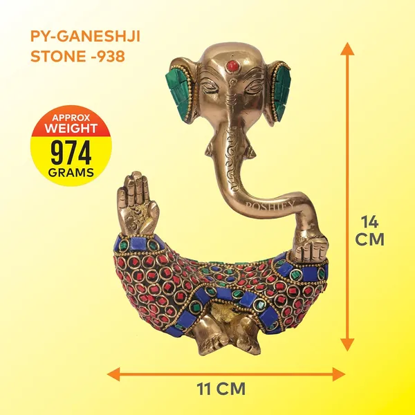 Golden_Brass_Premium_Ganesha_With_Stone_Work_Count_Of_1