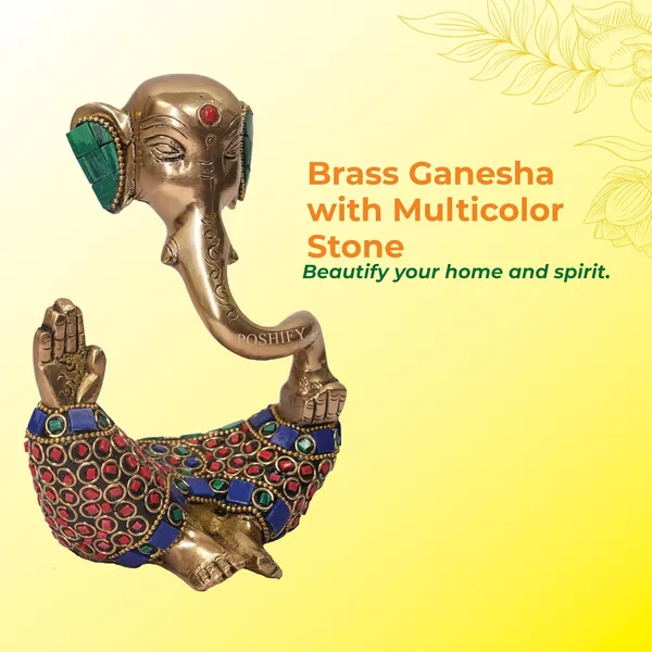 Golden_Brass_Premium_Ganesha_With_Stone_Work_Count_Of_1