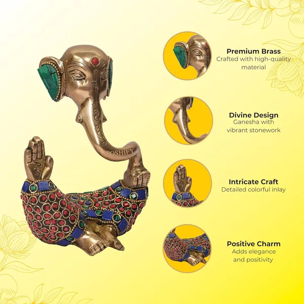 Golden_Brass_Premium_Ganesha_With_Stone_Work_Count_Of_1