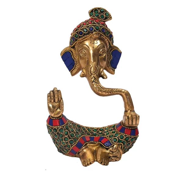 Golden_Brass_Premium_Ganesha_With_Stone_Work_Count_Of_1