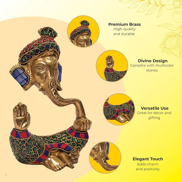 Golden_Brass_Premium_Ganesha_With_Stone_Work_Count_Of_1