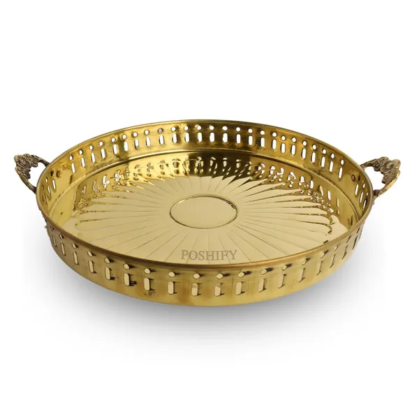 Gold_Brass_Handcrafted_Plate_With_Handle