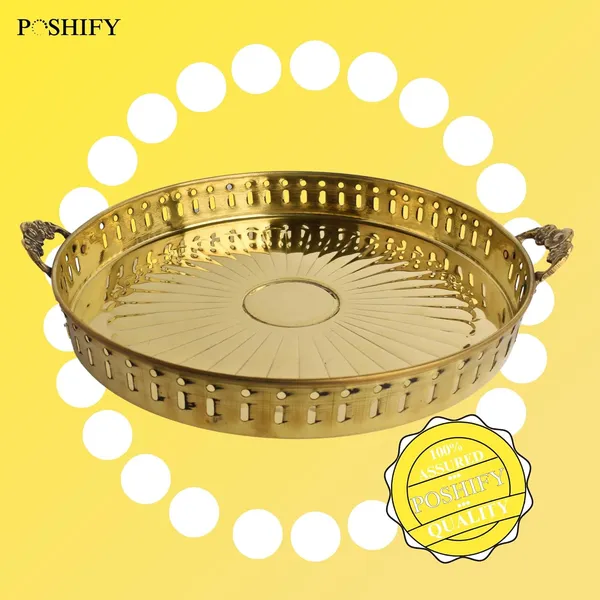 Gold_Brass_Handcrafted_Plate_With_Handle