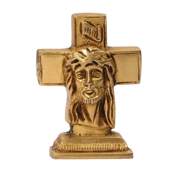 Golden_Brass_Jesus_Christ_With_Cross
